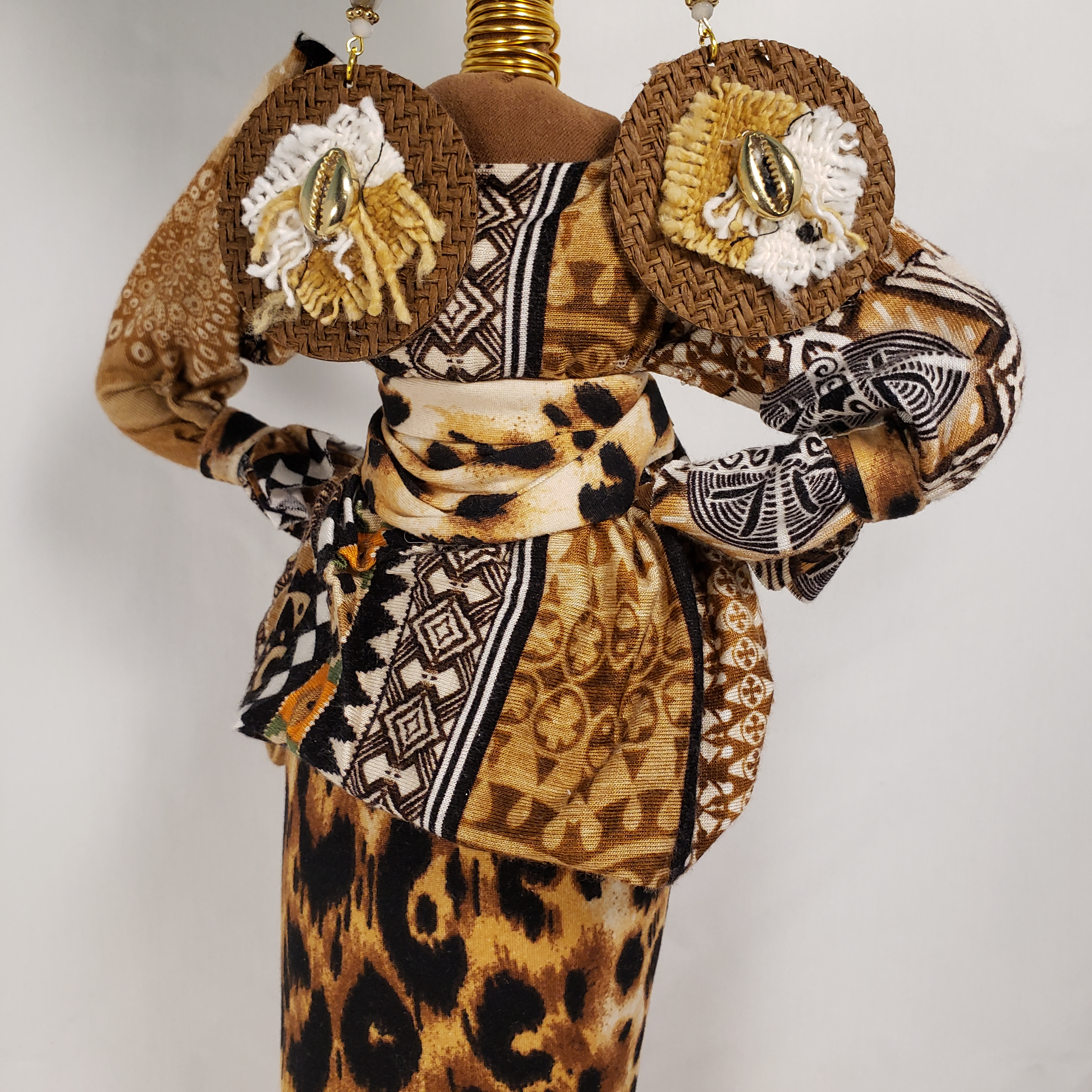 LEOPARD Handmade Standing Doll