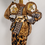 Load image into Gallery viewer, LEOPARD Handmade Standing Doll
