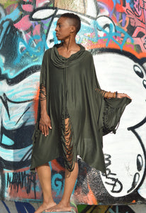 OLIVE GREEN Shutter Dress Set