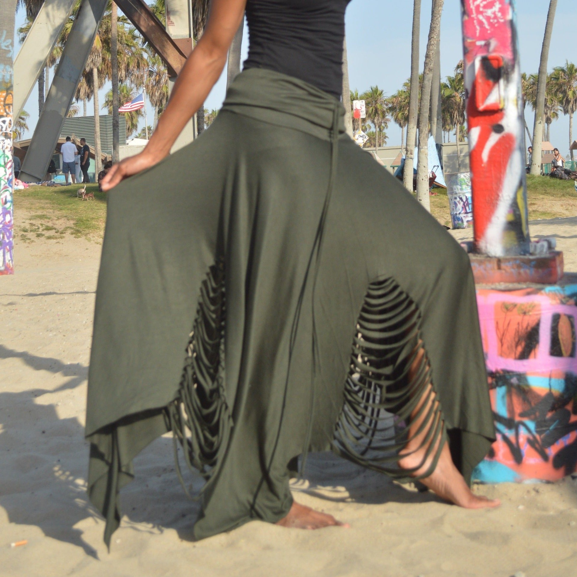OLIVE GREEN Shutter Dress Set